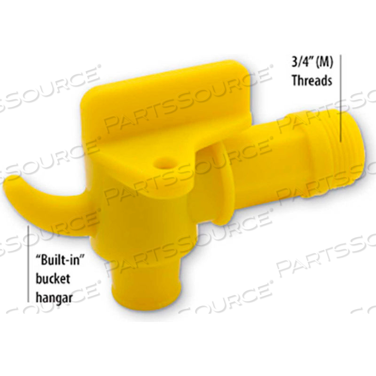 GROZ PLASTIC DRUM FAUCET, 3/4-INCH by Matrix Management Inc