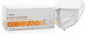 PROCEDURE MASKS WITH EYESHIELDS (25 PER BOX) by McKesson