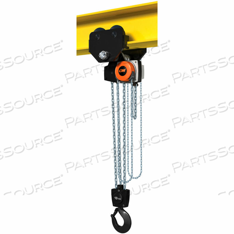 HURRICANE 360 HOIST & TROLLEY COMBO GEARED 10 TON CAPACITY, 30' LIFT HURRICANE 360 HOIST & TROLLEY COMBO GEARED 10 TON CAPACITY, 30' LIFT