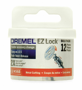 E Z LOCK CUT OFF WHEEL 1 1/2 IN DIA PK12 by Dremel