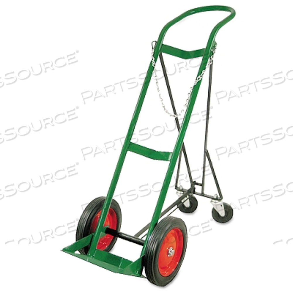H/T SIZE CYLINDER CART, SNGL, 15 IN W X 46 IN H X 15 IN D, 10 IN DIA X 1.75 IN W WHEELS, 2-CASTERS, RETRACTABLE REAR ASSY by Anthony Welded Products H/T SIZE CYLINDER CART, SNGL, 15 IN W X 46 IN H X 15 IN D, 10 IN DIA X 1.75 IN W WHEELS, 2-CASTERS, RETRACTABLE REAR ASSY by Anthony Welded Products