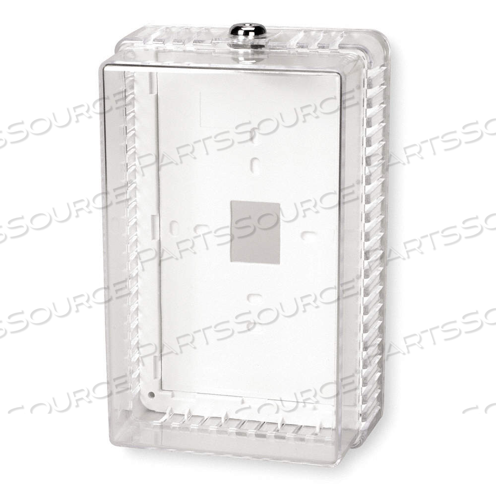 UNIVERSAL THERMOSTAT GUARD, SNAP-ON, CLEAR, RING BASE/SOLID BASE, SINGLE WALL by Approved Vendor UNIVERSAL THERMOSTAT GUARD, SNAP-ON, CLEAR, RING BASE/SOLID BASE, SINGLE WALL by Approved Vendor