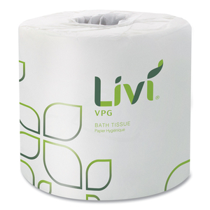 BATH TISSUE, 2-PLY, WHITE, 500 SHEETS, 96 ROLLS/CARTON by Livi