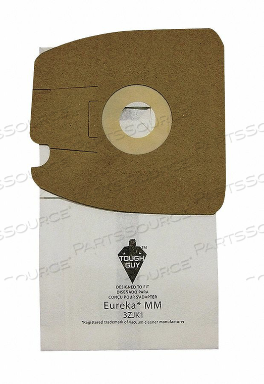 VACUUM BAG PAPER 1-PLY REUSABLE PK10 by Tough Guy VACUUM BAG PAPER 1-PLY REUSABLE PK10 by Tough Guy