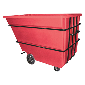 PLASTIC TILT TRUCK, 59 CU FT CUBIC FOOT CAPACITY, 2,500 LB LOAD CAPACITY, RED by Bayhead Products PLASTIC TILT TRUCK, 59 CU FT CUBIC FOOT CAPACITY, 2,500 LB LOAD CAPACITY, RED by Bayhead Products