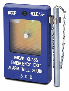 EMERGENCY GLSS BREAK STATION SNGL BNG BX by Security Door