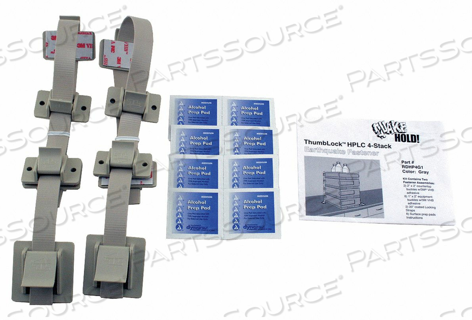 HPLC 4-STACK FASTENER KIT GRAY by QuakeHOLD!