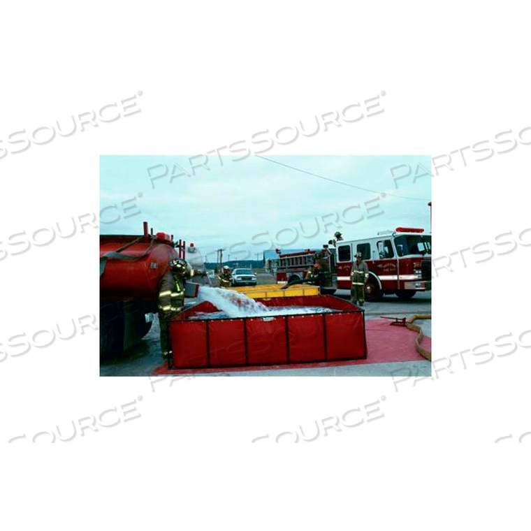 STEEL FRAME FOLDING TANK STF-3000 - 22 OZ. THICKNESS 159"L X 159"W X 29"H 3000 GALLON BLACK by Husky Portable Containment STEEL FRAME FOLDING TANK STF-3000 - 22 OZ. THICKNESS 159"L X 159"W X 29"H 3000 GALLON BLACK by Husky Portable Containment