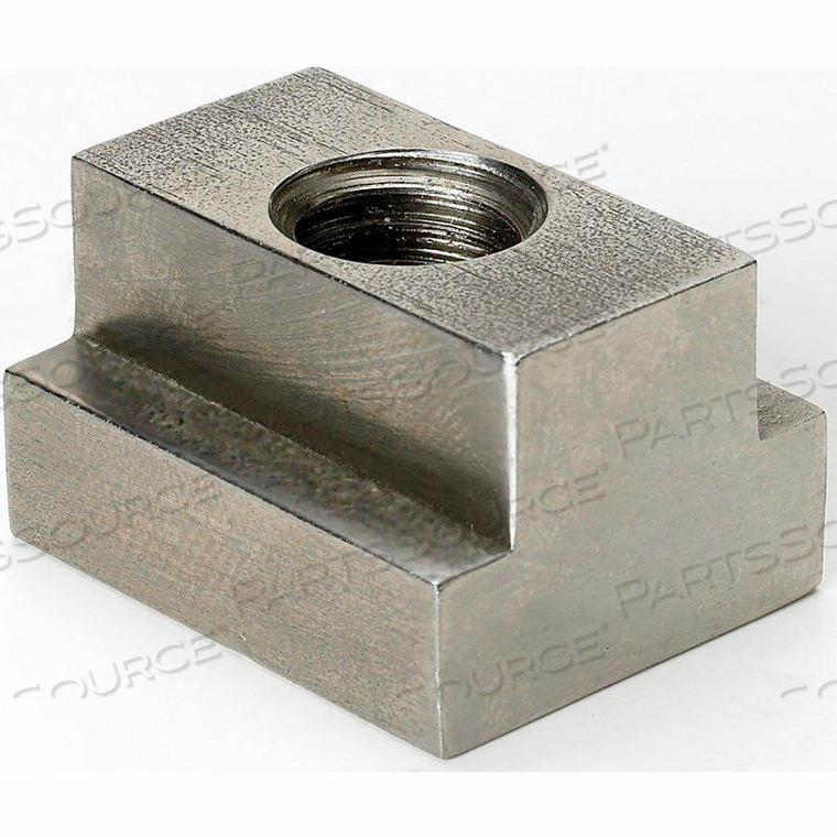 3/8-16 T-SLOT NUT - 1/2" TABLE SLOT - 7/8" BASE WIDTH - 5/8" HEIGHT - STAINLESS STEEL 