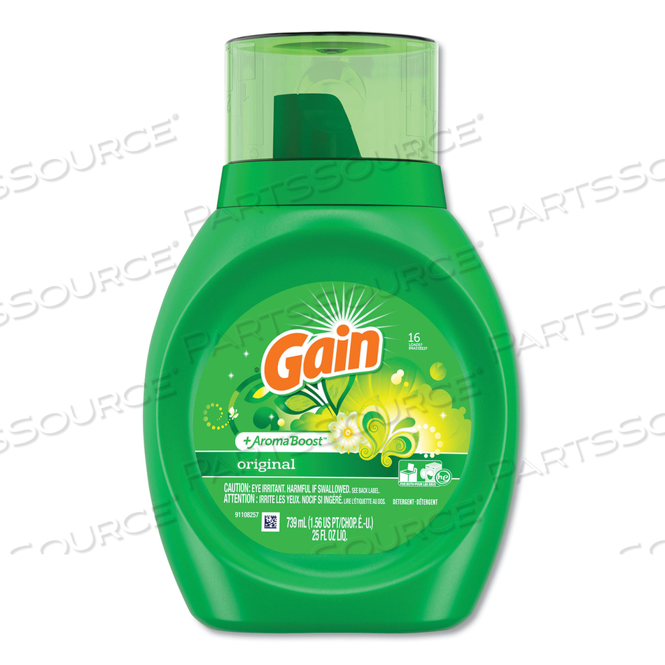 LIQUID LAUNDRY DETERGENT, ORIGINAL FRESH, 25 OZ BOTTLE by Gain LIQUID LAUNDRY DETERGENT, ORIGINAL FRESH, 25 OZ BOTTLE by Gain