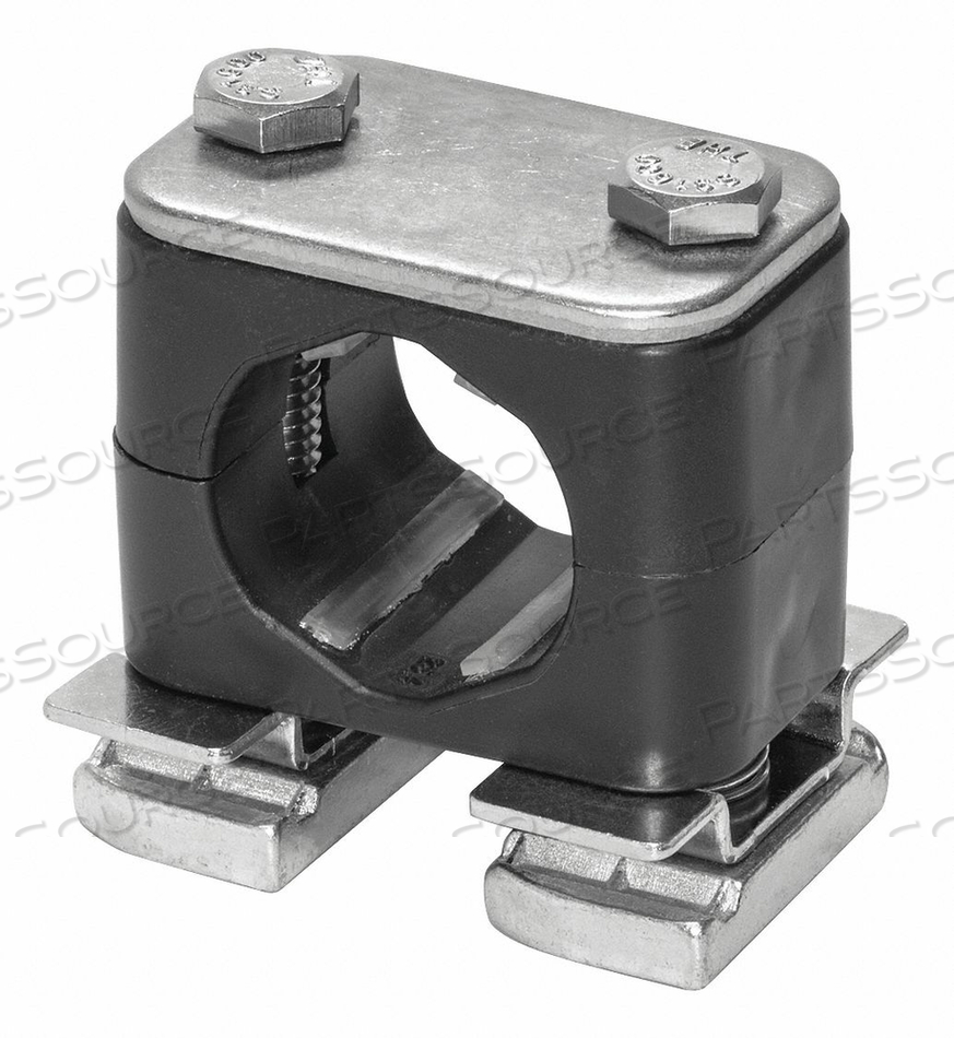 TUBE CLAMP 1.75IN H 316 SS SIZE 51/64IN by Stauff TUBE CLAMP 1.75IN H 316 SS SIZE 51/64IN by Stauff