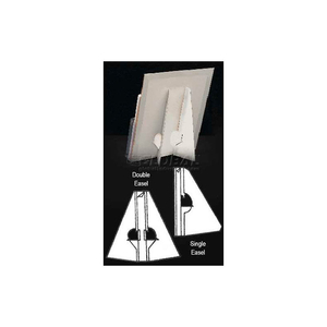 SELF STICK CARDBOARD EASEL, SINGLE WING, 5" by Clip Strip Corp. SELF STICK CARDBOARD EASEL, SINGLE WING, 5" by Clip Strip Corp.