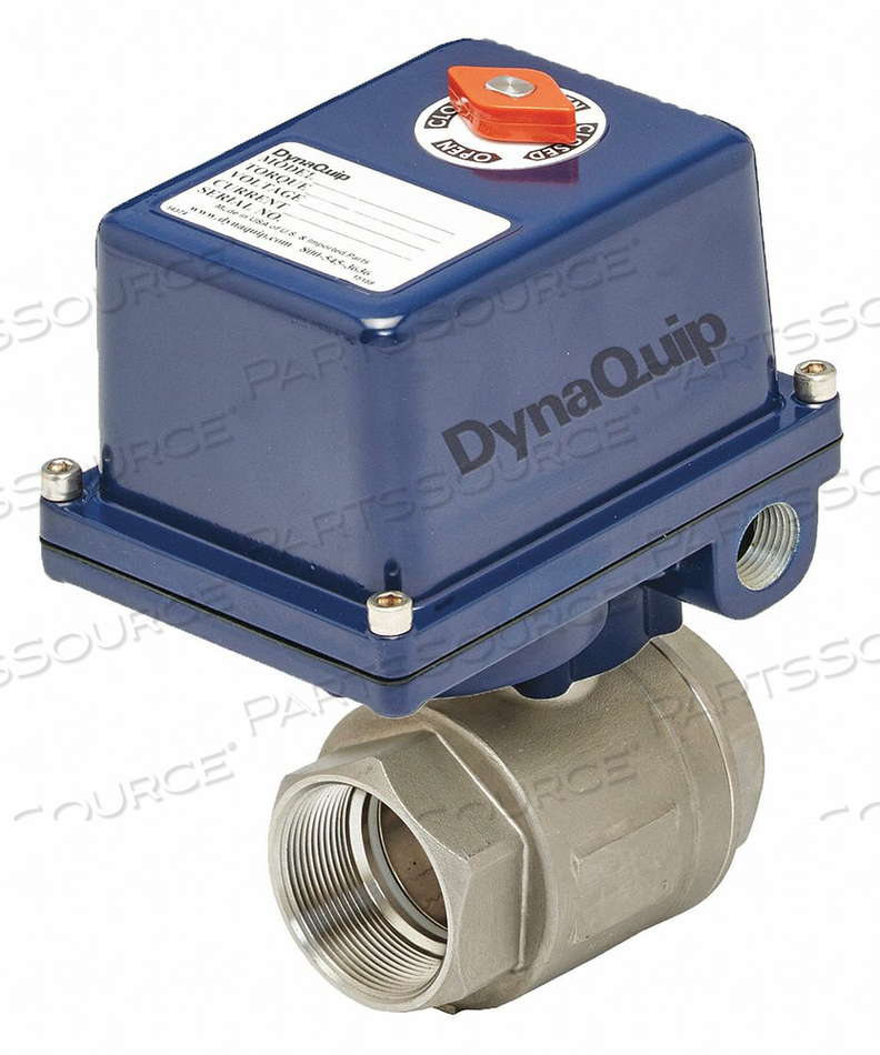 ELECTRONIC BALL VALVE SS 3/4 IN. by Dynaquip Controls