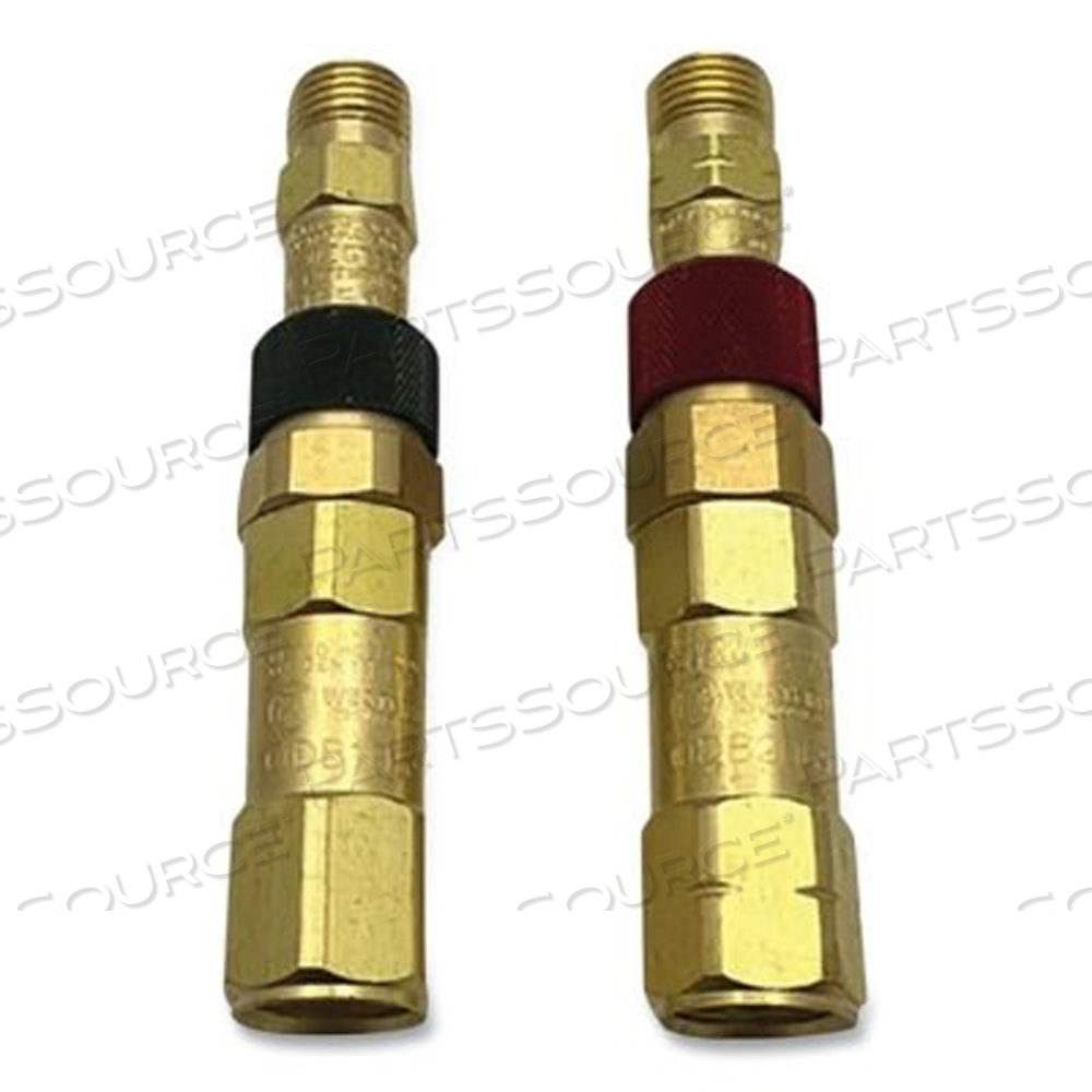 QUICK CONNECT SET, REGULATOR-TO-HOSE, BRASS, QDB31/QDB32, FUEL GAS/OXYGEN by Western Enterprises