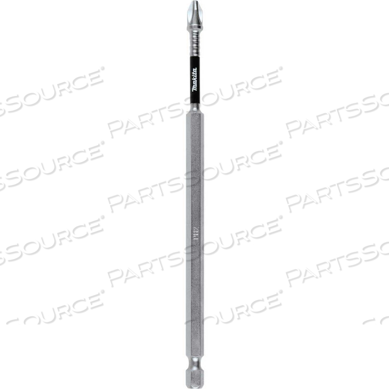IMPACT XPS #2 PHILLIPS 6" POWER BIT, MATTE NICKEL, 1/4" HEX by Makita