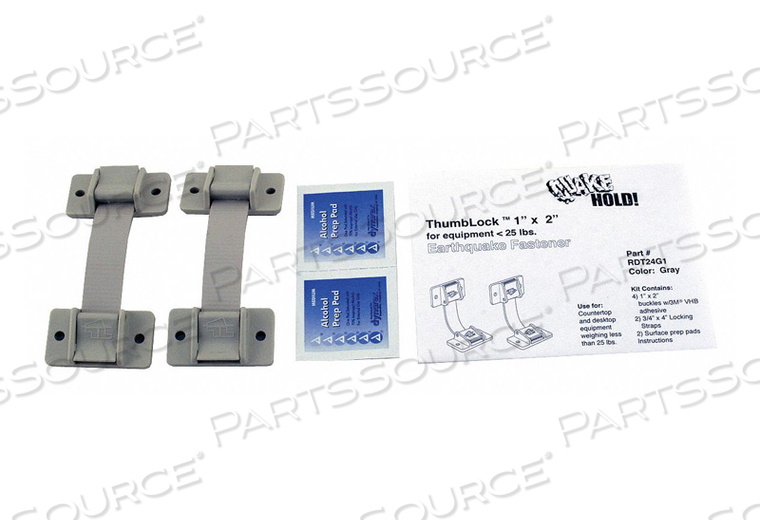 EQUIPMENT FASTENER 25 LBS GRAY by QuakeHOLD!