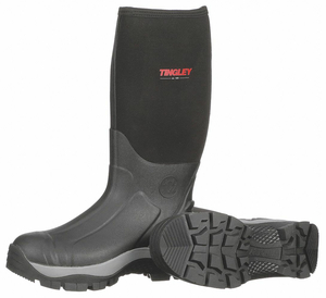 RUBBER BOOT MEN'S 9 KNEE BLACK PR by Tingley Rubber