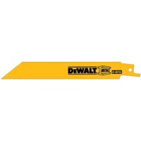 DW4811B DEWALT RECIP BLADES,6" 18TPI STRAIGHT BACK BI-METAL RECIPROCATING SAW BLADE by DeWalt