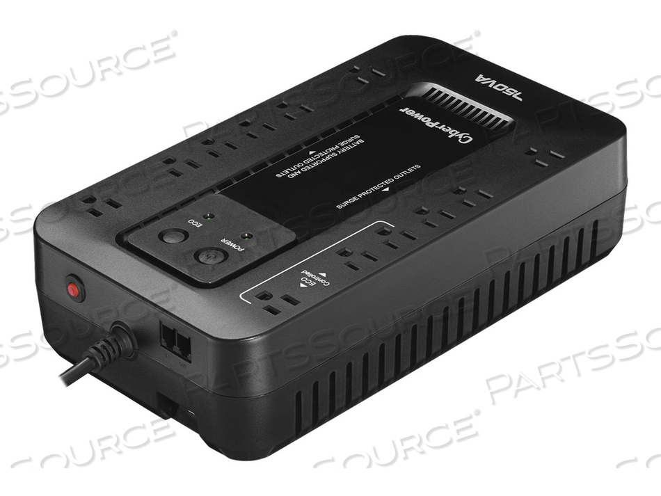 ECOLOGIC SERIES EC750G, UPS, AC 120 V, 450 WATT, 750 VA, USB, OUTPUT CONNECTORS: 12 by CyberPower