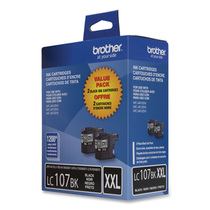 BROTHER LC1072PKS - 2-PACK - SUPER HIGH YIELD - BLACK - ORIGINAL - INK CARTRIDGE - FOR BROTHER MFC-J4410DW, MFC-J4510DW, MFC-J4610DW by Brother