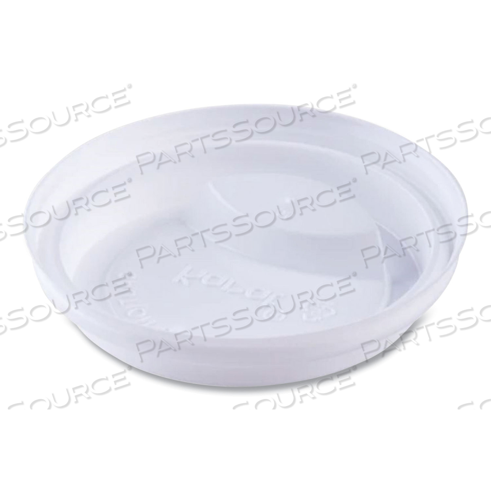 HOT CUP LIDS, FITS 10 OZ TO 24 OZ PAPER HOT CUPS, SIPPER LID, WHITE by Karat