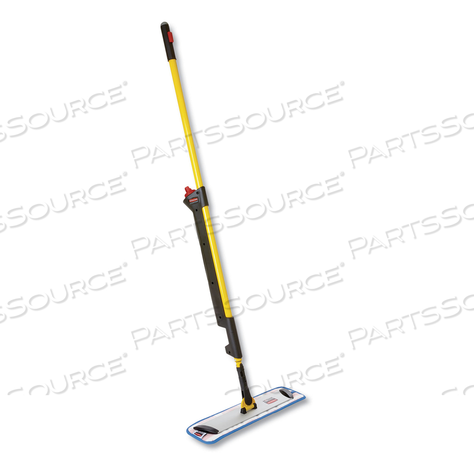 PULSE MICROFIBER SPRAY MOP SYSTEM, 17" WIDE MICROFIBER HEAD, 52" YELLOW PLASTIC HANDLE by Rubbermaid Medical Division PULSE MICROFIBER SPRAY MOP SYSTEM, 17" WIDE MICROFIBER HEAD, 52" YELLOW PLASTIC HANDLE by Rubbermaid Medical Division