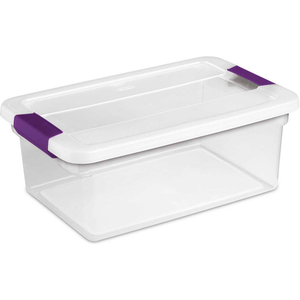 CLEARVIEW STORAGE BOX WITH LATCHED LID - 15 QT. 17"L X 11-1/8"W X 6-1/2"H by Sterilite