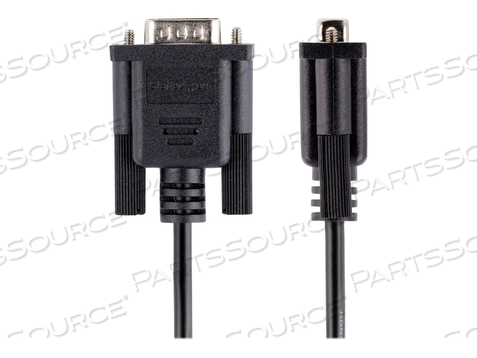 3M RS232 SERIAL NULL MODEM CABLE, CROSSOVER SERIAL CABLE W/AL-MYLAR SHIELDING, DB9 SERIAL COM PORT CABLE FEMALE TO MALE, COMPATIBLE W/DTE DE by StarTech.com Ltd. 3M RS232 SERIAL NULL MODEM CABLE, CROSSOVER SERIAL CABLE W/AL-MYLAR SHIELDING, DB9 SERIAL COM PORT CABLE FEMALE TO MALE, COMPATIBLE W/DTE DE by StarTech.com Ltd.