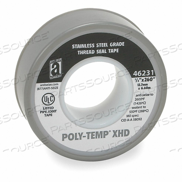 THREAD SEAL TAPE 1/2 IN W 260 IN L by Anti-Seize Technology THREAD SEAL TAPE 1/2 IN W 260 IN L by Anti-Seize Technology