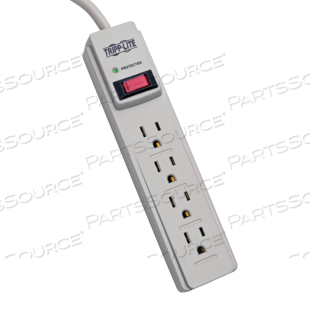 SURGE PROTECTOR 4 OUTLET 4FT CORD 450 JOULE SURGE SUPPRESSOR by Tripp Lite