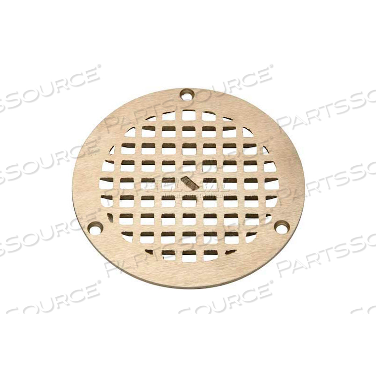 7" DIA. ROUND FLOOR DRAIN W/SCREWS, NICKEL by Zurn Industries LLC
