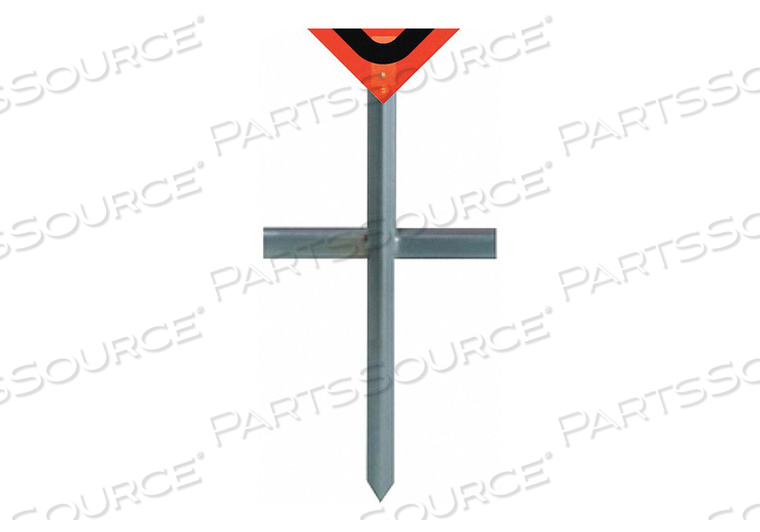 IN-GROUND SIGN STAND FOR ROLL-UP SIGNS by Dicke