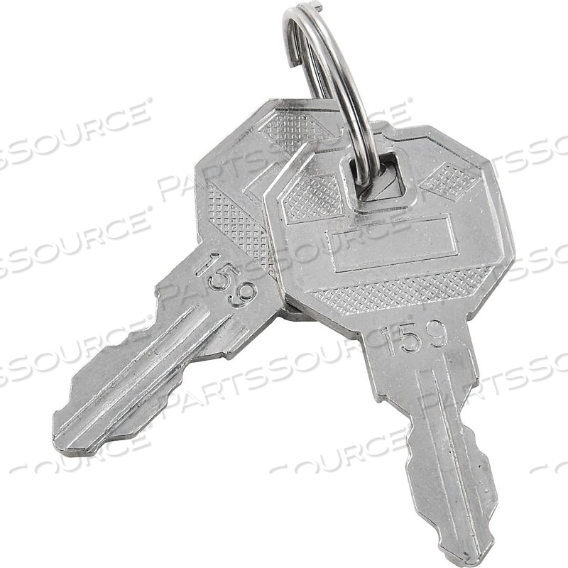 REPLACEMENT KEYS FOR OUTER DOOR OF NARCOTICS CABINET 436953, 2PCS KEY# 159 