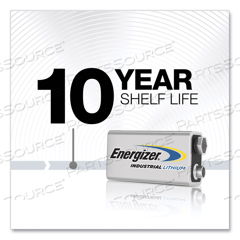 INDUSTRIAL LITHIUM 9V BATTERY, 9 V, 12/BOX by Energizer