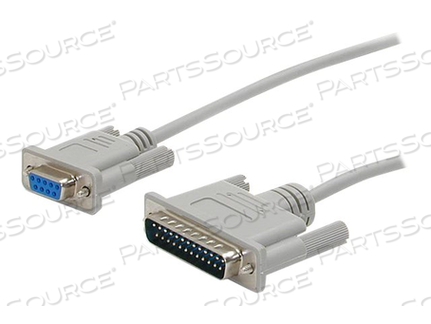 THIS 10FT CROSS WIRED SERIAL/NULL MODEM CABLE FEATURES ONE DB9 FEMALE AND ONE DB by StarTech.com Ltd. THIS 10FT CROSS WIRED SERIAL/NULL MODEM CABLE FEATURES ONE DB9 FEMALE AND ONE DB by StarTech.com Ltd.