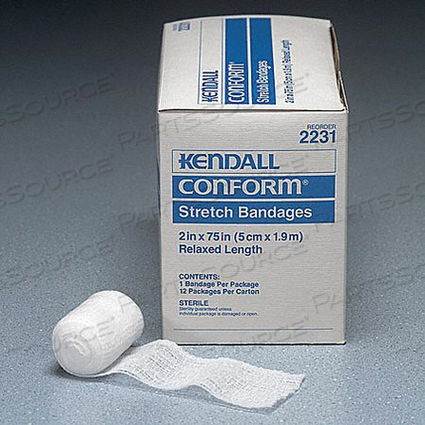 STRETCH BANDAGE COTTON/POLYESTER PK12 by Kendall - Covidien