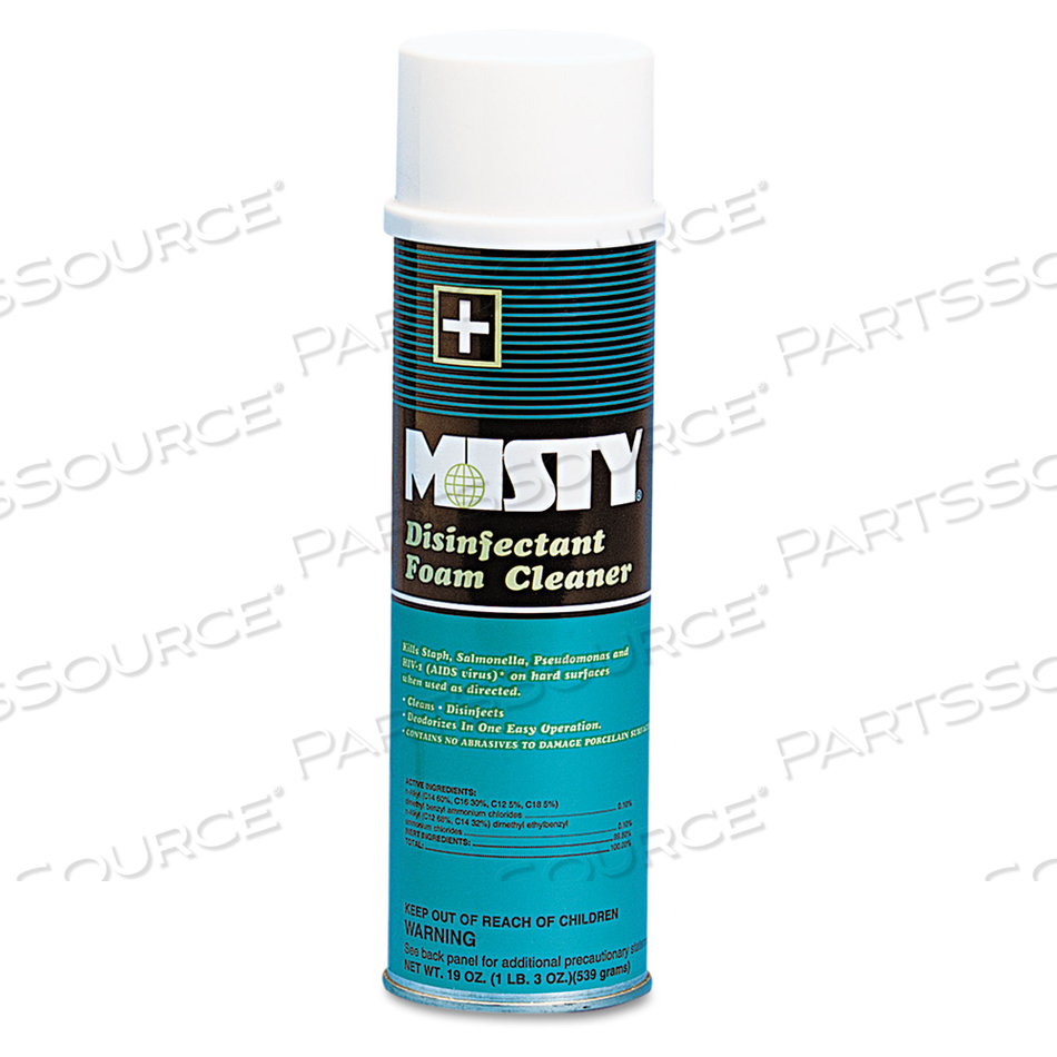 DISINFECTANT FOAM CLEANER, 19 OZ. AEROSOL SPRAY, 12 CANS/CASE by Misty