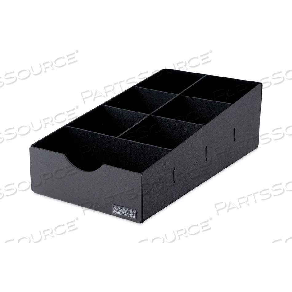 CONDIMENT CADDY, 7 COMPARTMENTS, 8.75 X 16 X 5.25, BLACK by Vertiflex CONDIMENT CADDY, 7 COMPARTMENTS, 8.75 X 16 X 5.25, BLACK by Vertiflex