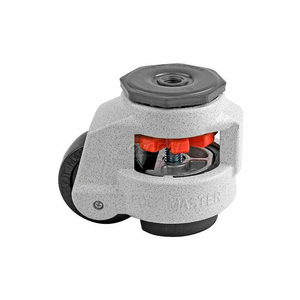 SWIVEL STEM MANUAL LEVELING CASTER - 1100 LB. CAP. - 63MM DIA. NYLON WHEEL by Foot Master