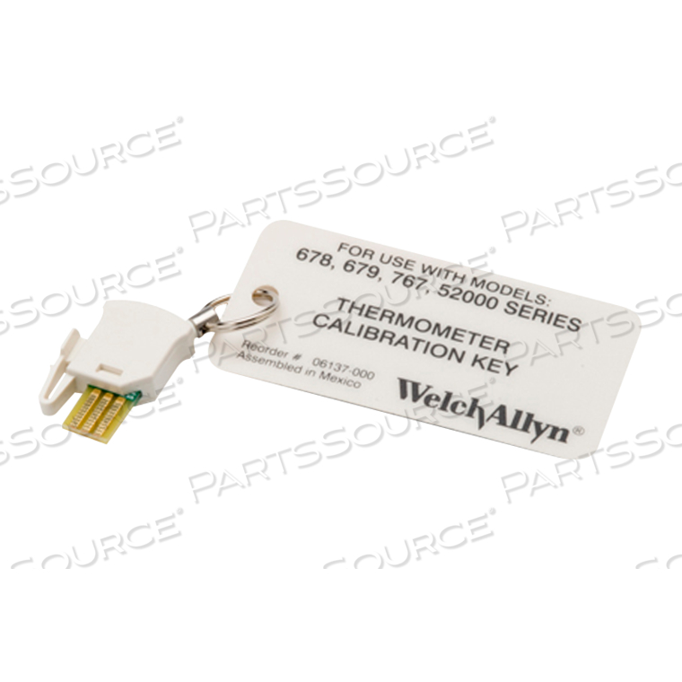 TEMPERATURE CALIBRATION KEY by Welch Allyn Inc.