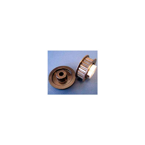 TIMING BELT PULLEY 23XL037DFAH1S, LEXAN, AL HUB, DBL FLANGE, 1/5 PTCH, 23 TEETH by Plastock