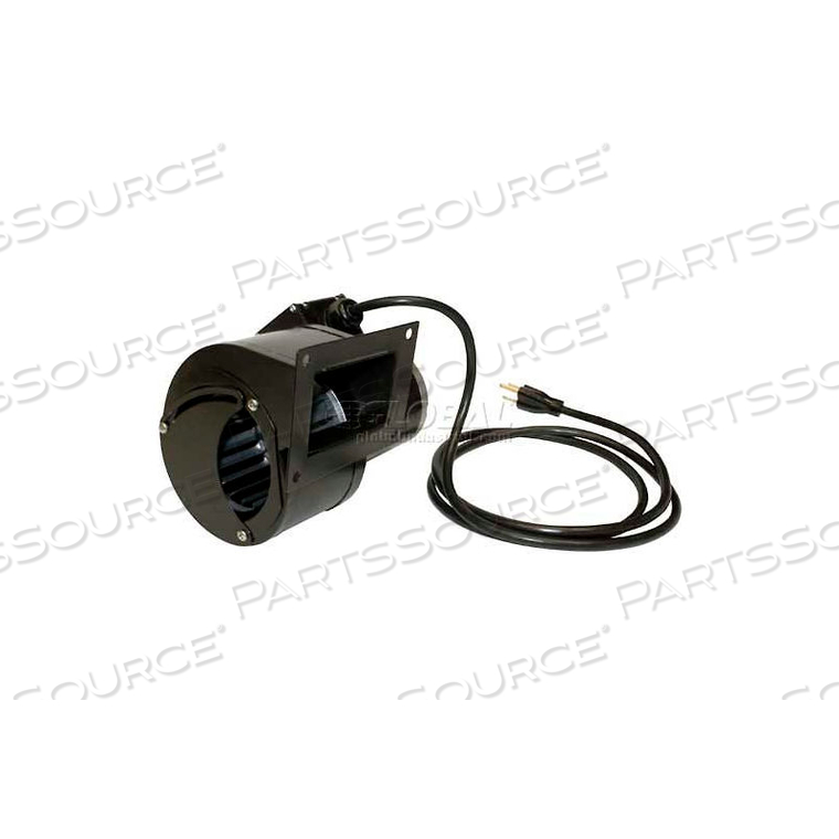 SHADED POLE BLOWER, SQUARE OPENING, WITH DAMPER DOOR AND CORD, 148 CM, 120V by J & D Manufacturing SHADED POLE BLOWER, SQUARE OPENING, WITH DAMPER DOOR AND CORD, 148 CM, 120V by J & D Manufacturing