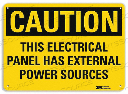 CAUTION SIGN 14 W X 10 H 0.055 THICK by Lyle Signs Inc.