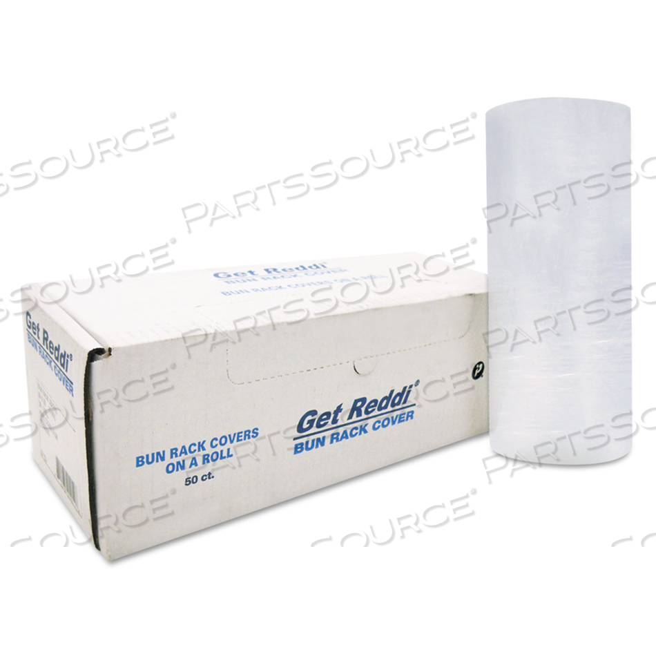 POLY BUN RACK COVER, 60 X 80, 15 MICRON, CLEAR, PLASTIC by Inteplast Group