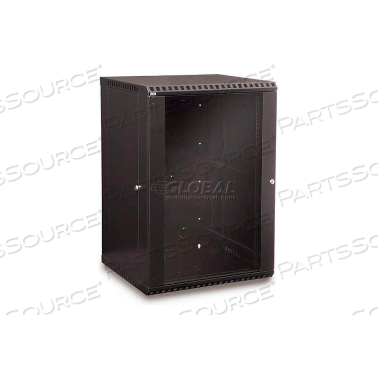 18U FIXED WALL MOUNT CABINET - GLASS DOOR by Kendall Howard LLC 18U FIXED WALL MOUNT CABINET - GLASS DOOR by Kendall Howard LLC