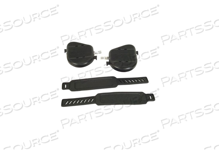 PEDALS SET, WITH 1/2IN STRAPS, FOR USE WITH: FOR CYBEX BIKES by Life Fitness