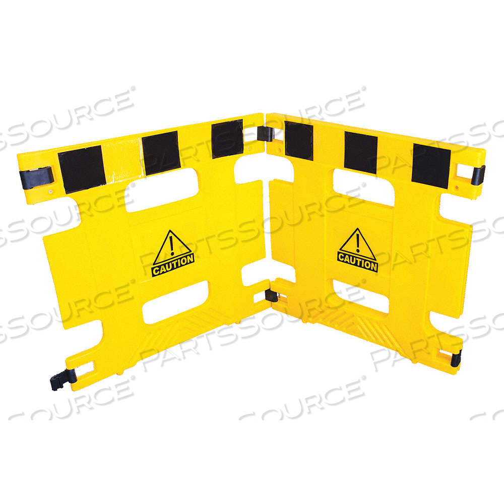 BARRICADE, FOLDING PANELS, MANUAL CARRY, 36 IN HT, 6 1/4 FT EXPANDED LG, 118 IN WD by Approved Vendor