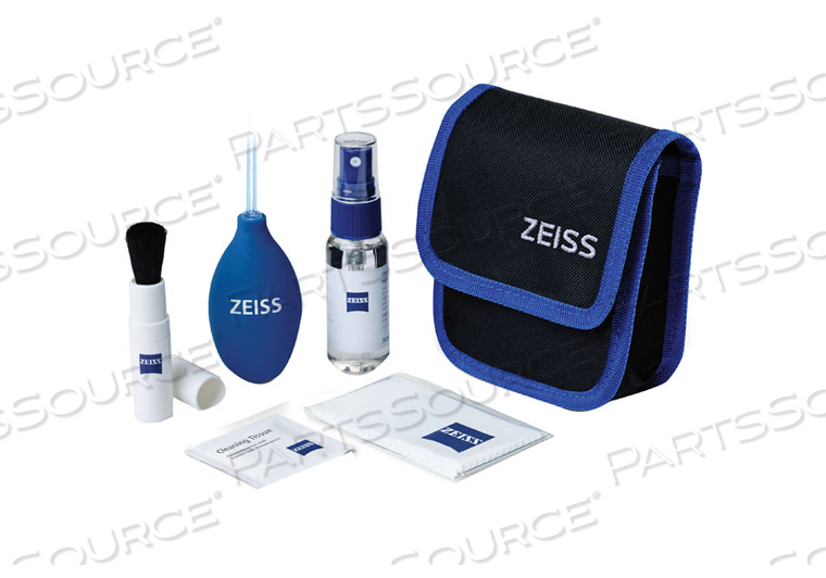 CLEANING KIT, LENS, INCLUDES: AIR BLOWER, POWDER BRUSH, LENS CLEANING SOLUTION (30ML), MICROFIBRE CLOTH (18 X 18CM), 10 WET CLEANING WIPES by Carl Zeiss Meditec - Ophthalmic Division