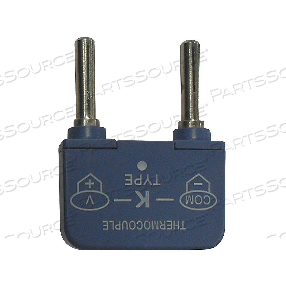 TYPE K THERMOCOUPLE ADAPTER, FOR TYPE K SENSOR TYPE, DUAL BANANA PLUG, BLUE by Approved Vendor