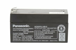 BATTERY, SEALED LEAD ACID, 12V, 1.3 AH, FASTON (F1) by Panasonic / Matsushita Electric Industrial Co, Ltd